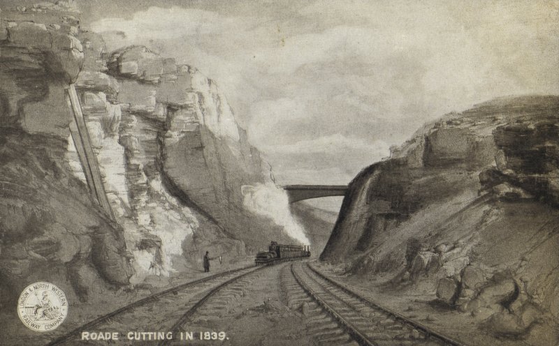 Roade Cutting em 1839 de English School