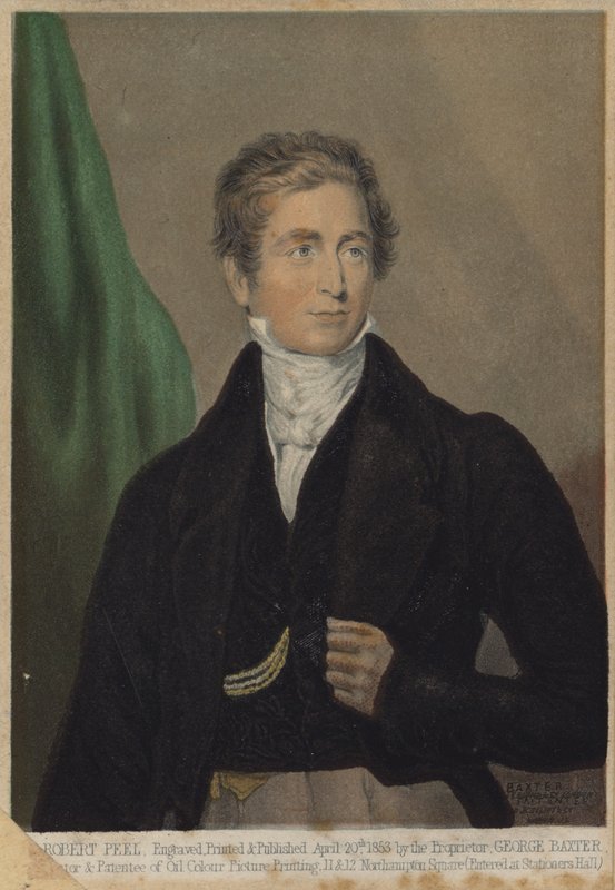 Robert Peel, político conservador e primeiro-ministro inglês de English School