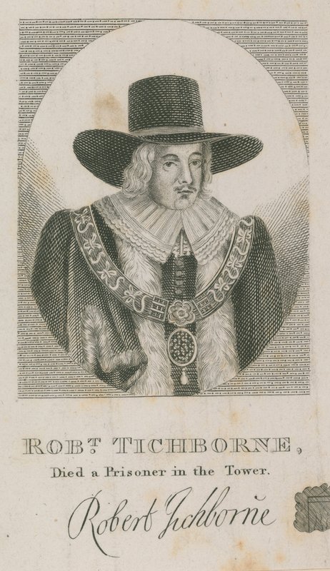 Robert Tichborne, morreu prisioneiro na Torre; Lorde Prefeito de Londres 1651 de English School