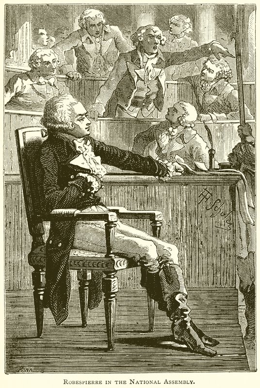 Robespierre na Assembleia Nacional de English School