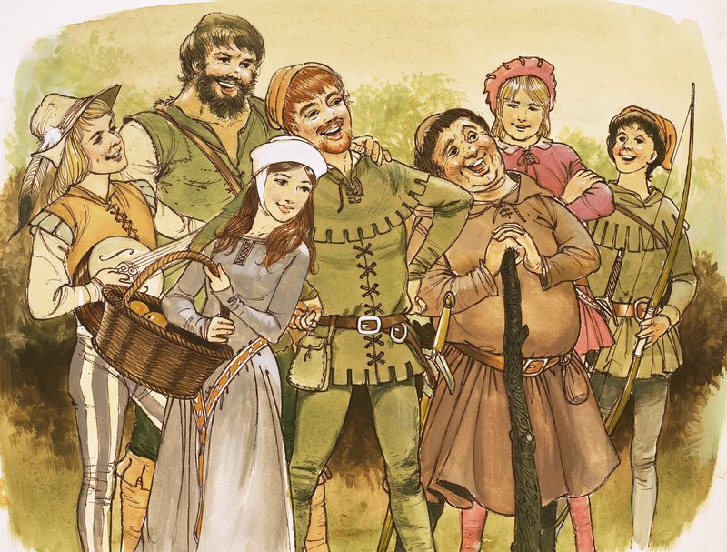 Robin Hood e seus homens alegres de English School