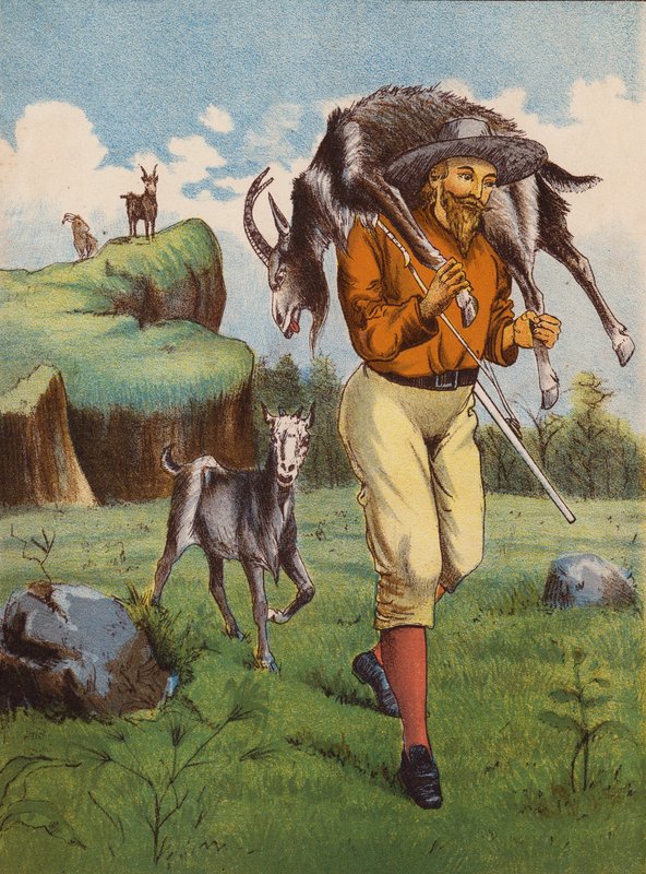 Robinson Crusoé (litografia a cores) de English School