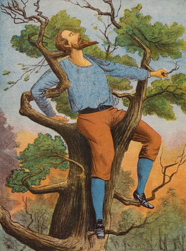 Robinson Crusoé (litografia a cores) de English School