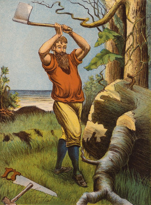 Robinson Crusoé (litografia a cores) de English School