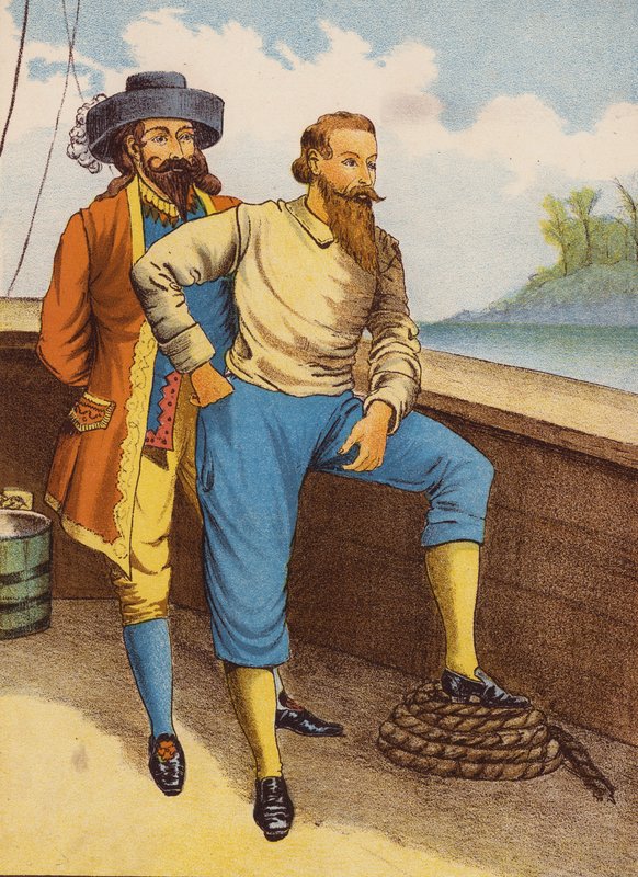 Robinson Crusoé (litografia a cores) de English School