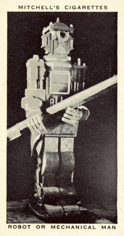 Robô ou Homem Mecânico (litho) de English School