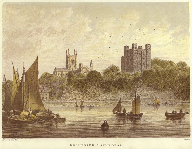 Catedral de Rochester, em Rochester de English School