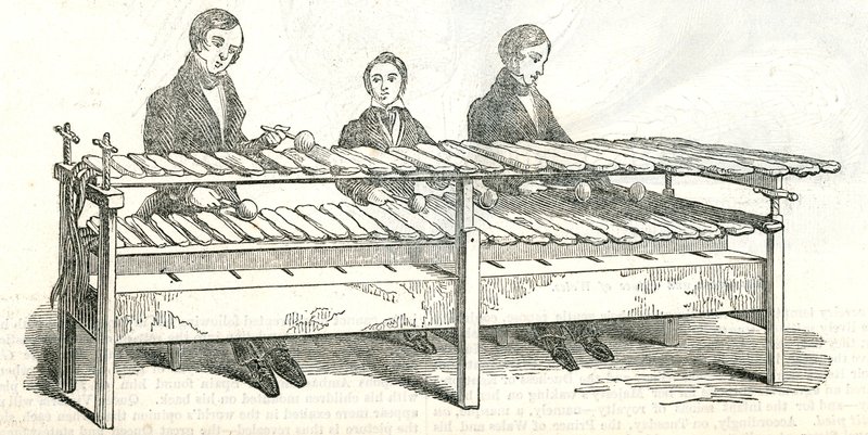 Musica rock. Demonstrado em Bond Street em 1842 de English School