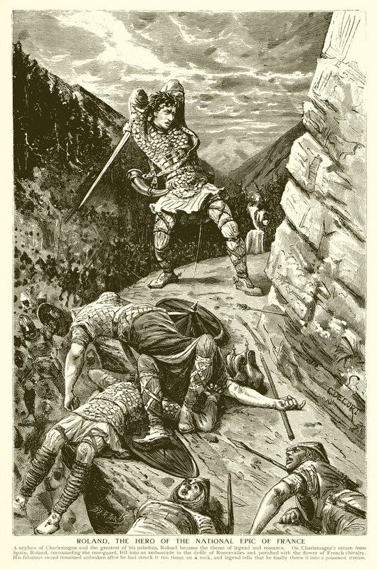 Roland, o herói da epopéia nacional da França de English School