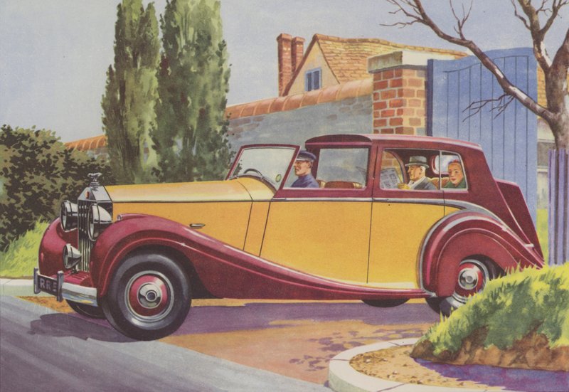 Rolls-Royce (litografia a cores) de English School