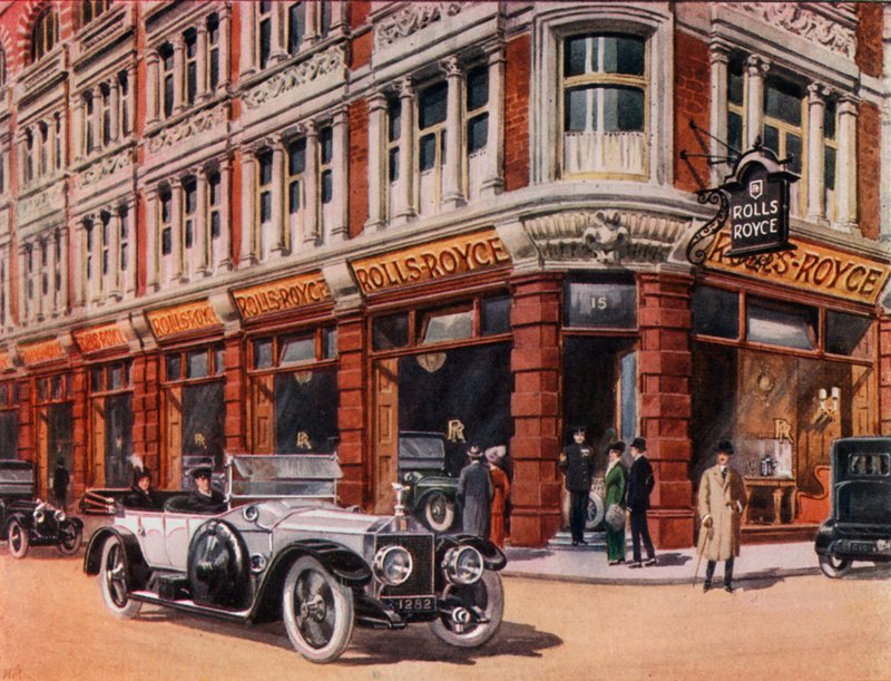 Showroom da Rolls-Royce na 15 Conduit Street de English School