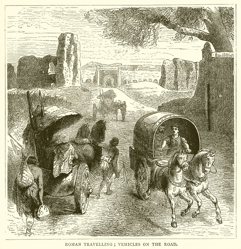 Viagem Romana; Veículos na estrada de English School