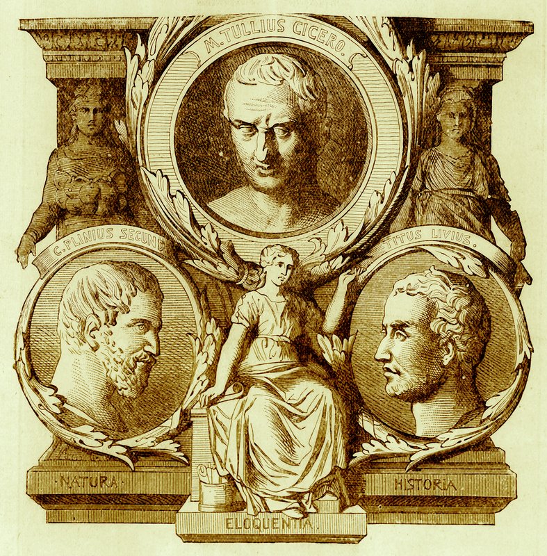 Literatura romana, ilustração da História de Roma por Victor Duruy, publicada em 1884 (imagem digitalmente melhorada) de English School