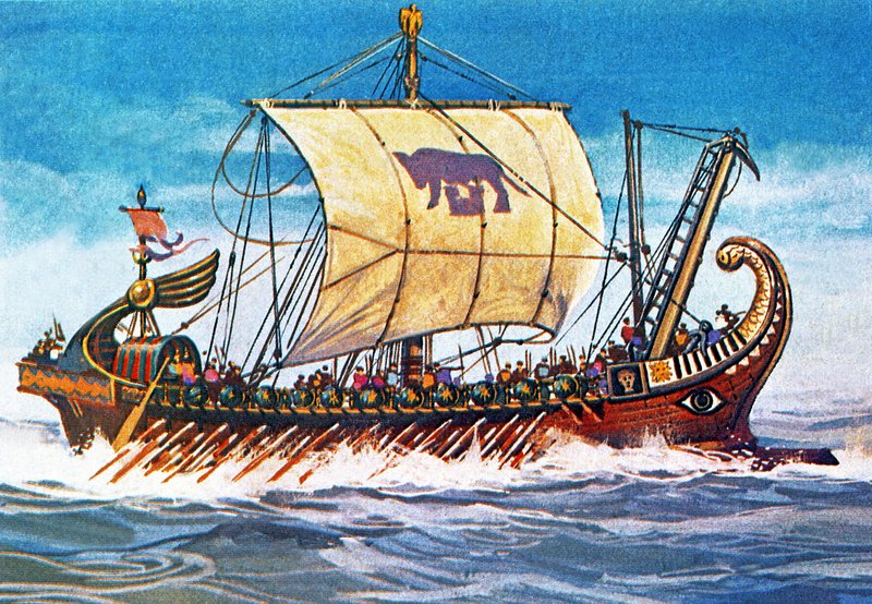 Navio de guerra romano de English School