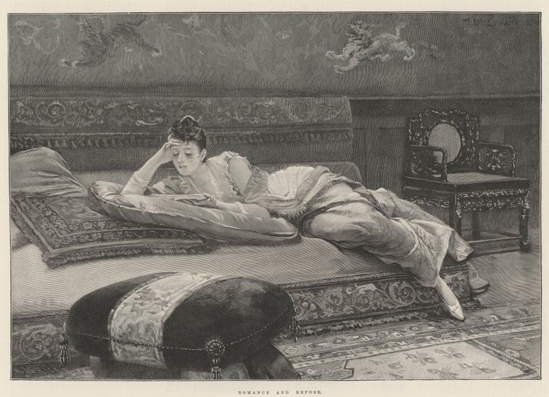 Romance e Repose (gravura) de English School