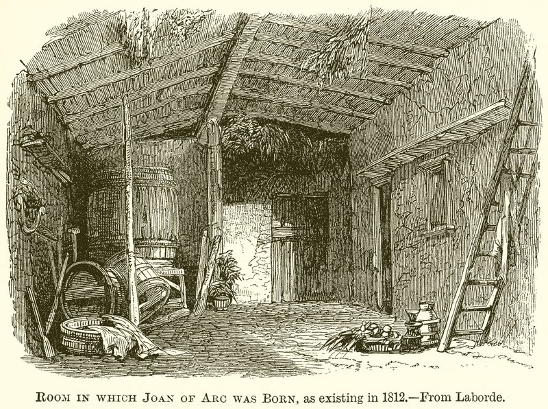 Sala em que Joana d&39;Arc nasceu, como Existente em 1812 de English School