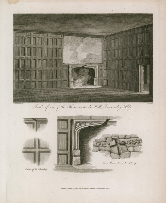 Quarto sob o Hall, Bermondsey Abbey de English School