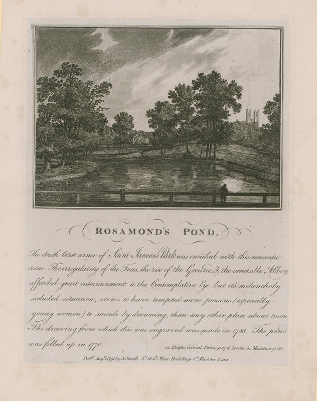 Rosamonds Pond em St Jamess Park de English School