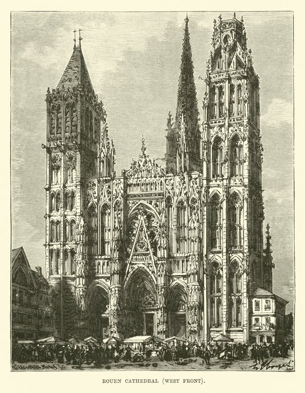 Catedral de Rouen, frente oeste de English School