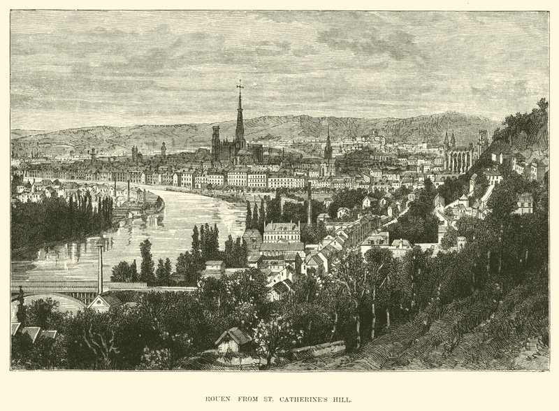 Rouen a partir de St Catherines Hill de English School