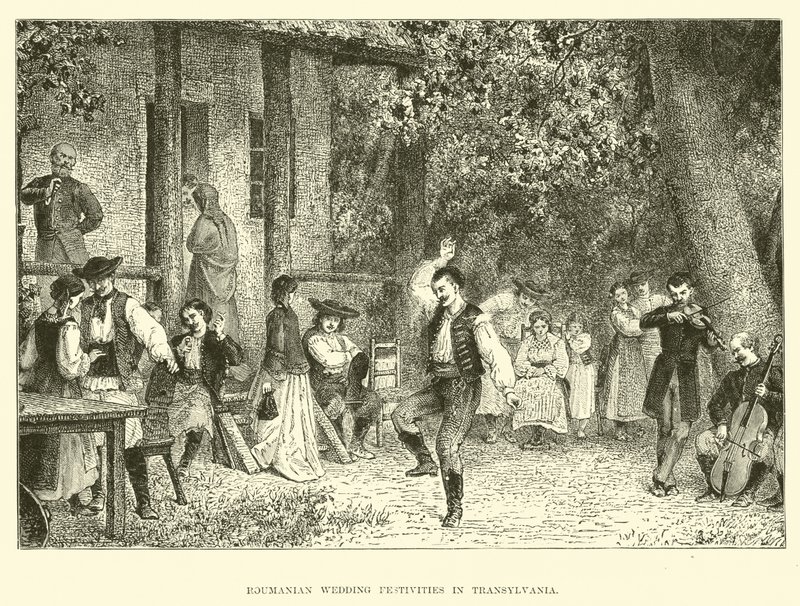 Festas de casamento romeno na Transilvânia de English School