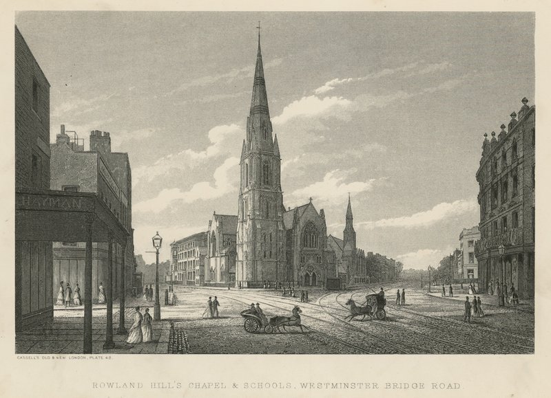 Rowland Hills Capela e Escolas, Westminster Bridge Road, Lambeth de English School