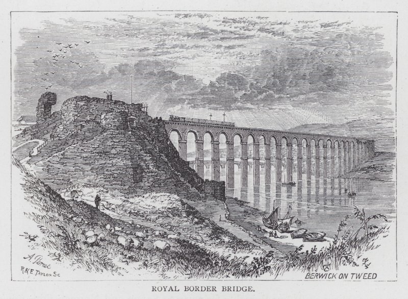 Ponte Fronteiriça Real (gravura) de English School
