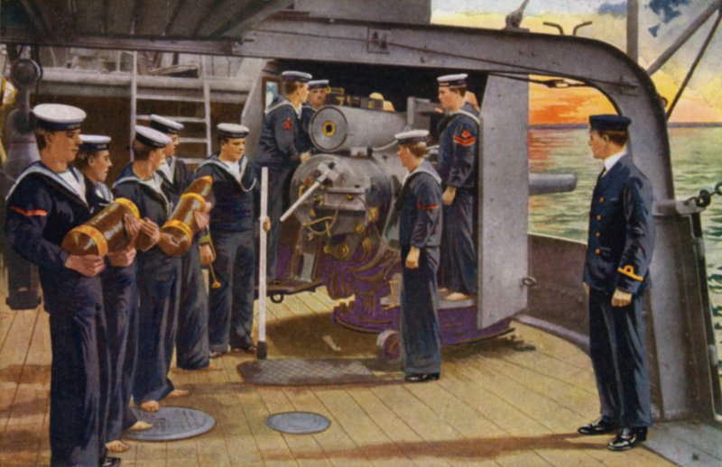 Real Quartel Naval, Chatham: Com a Frota, a tripulação da Gun