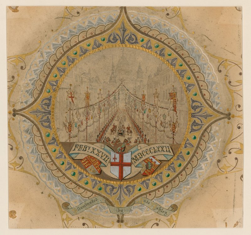 Procissão Real de Sua Majestade visita a St Pauls Cathedral, Londres, 27 de fevereiro de 1872 de English School