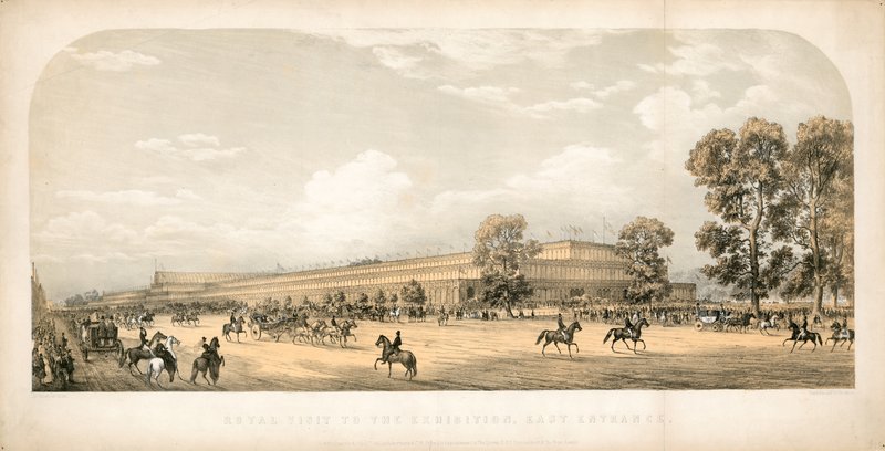 Visita Real à Grande Exposição 1851, Entrada Leste de English School