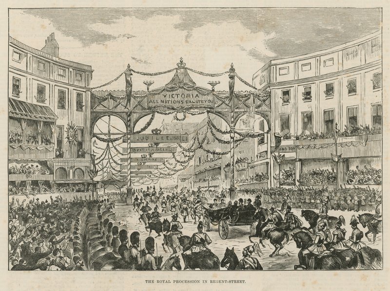 Procissão Real em Regent Street de English School