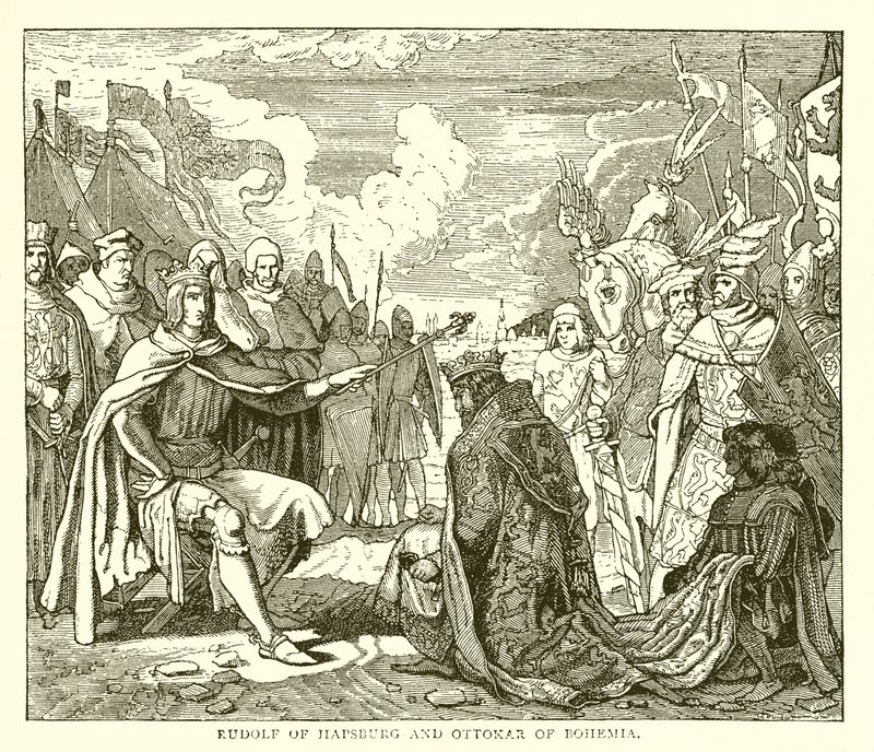 Rudolf de Habsburgo e Ottokar da Boêmia de English School