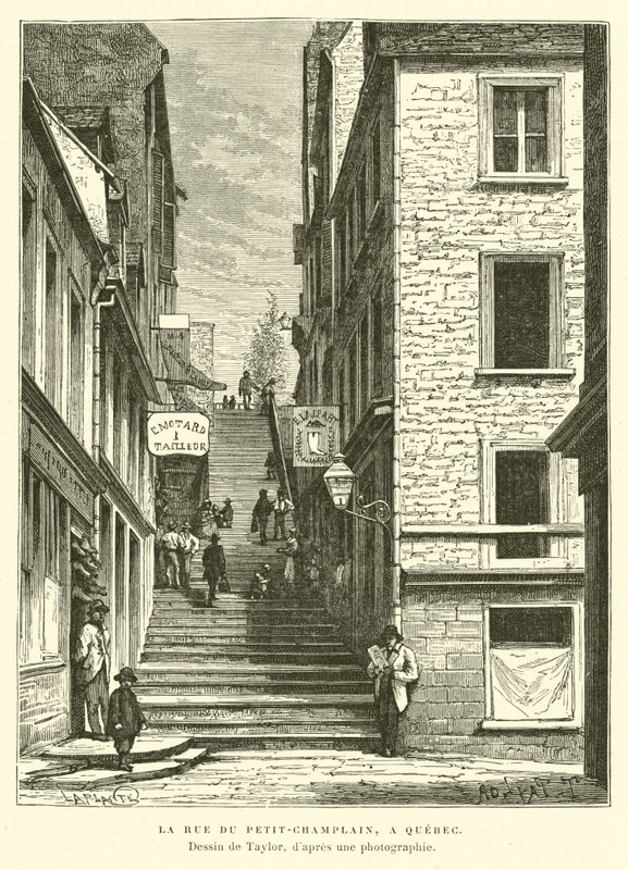 Rua Petit-Chaplain, Cidade de Quebec, Canadá de English School