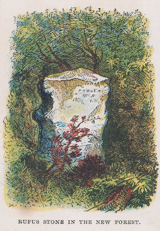 Pedra de Rufus na Nova Floresta de English School