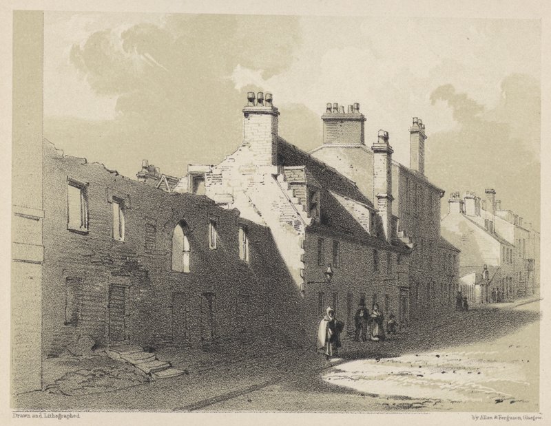 Ruined House, Rottenrow (gravura) de English School