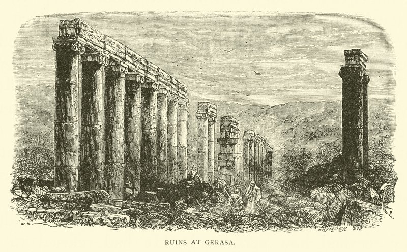 Ruínas em Gerasa de English School