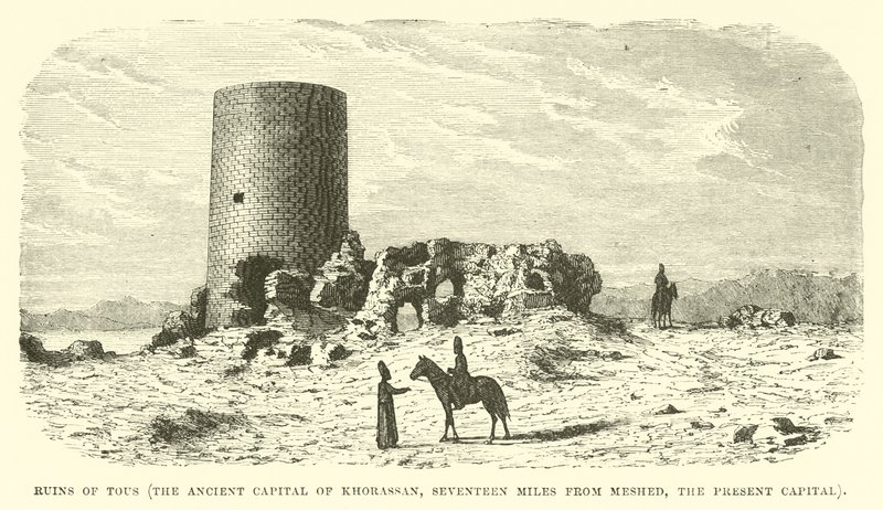 Ruínas de Tous, a antiga capital de Khorassan, a dezessete milhas de Meshed, a capital atual de English School