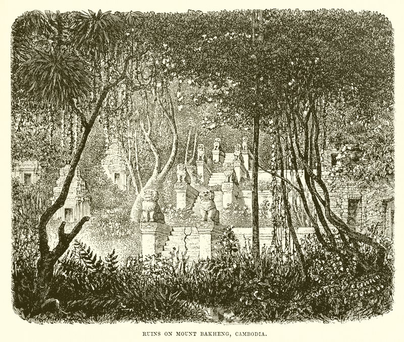 Ruínas no Monte Bakheng, Combodia de English School