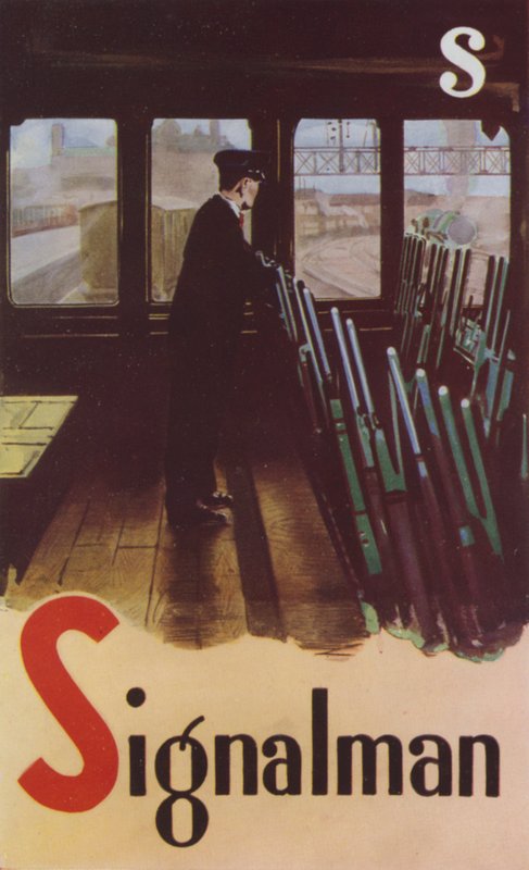 S, Sinaleiro (litografia a cores) de English School