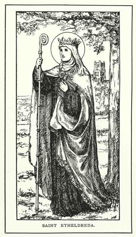 Santa Etheldreda (gravura) de English School