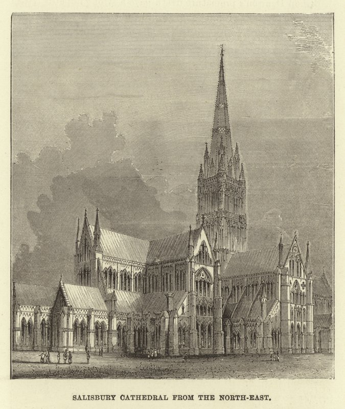 Catedral de Salisbury do nordeste de English School