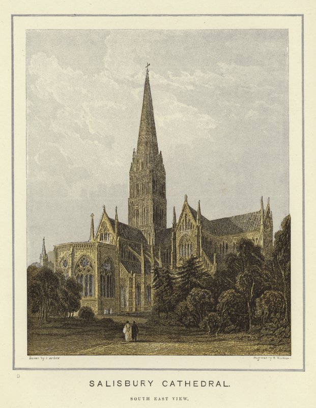 Catedral de Salisbury, vista sudeste de English School