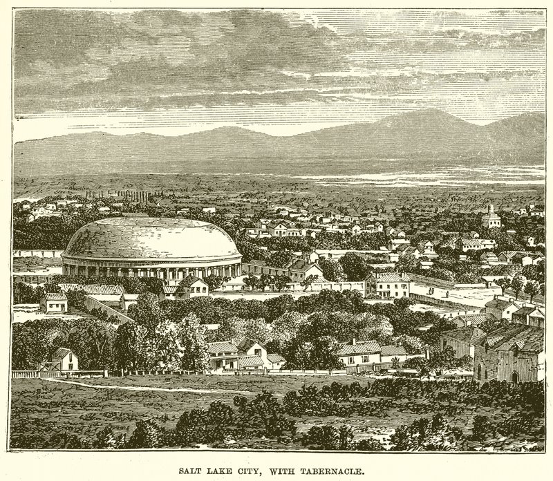 Salt Lake City, com o Tabernáculo de English School