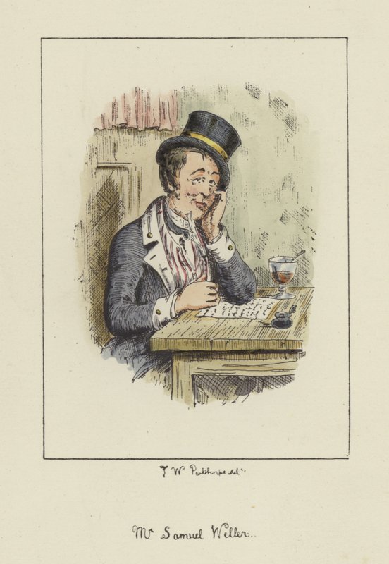 Sam Weller, do Pickwick Papers, de Charles Dickens de English School