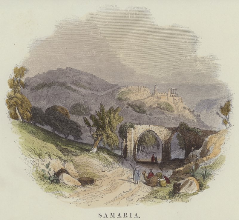 Samaria (gravura colorida) de English School
