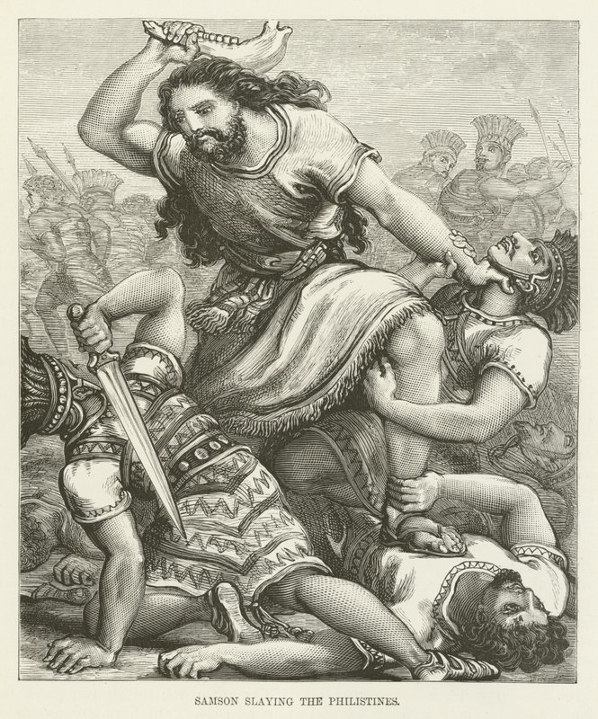 Sansão matando os filisteus de English School