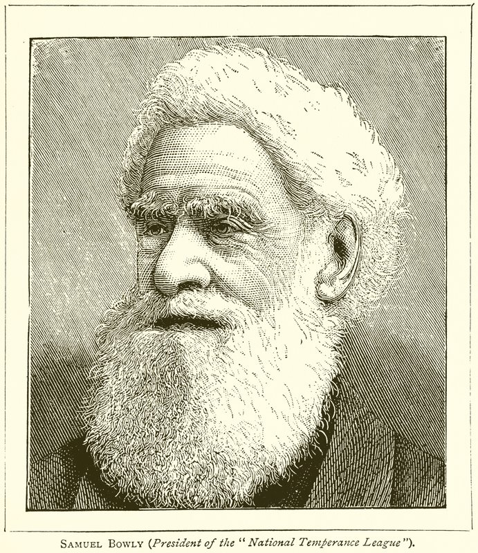 Samuel Bowly (presidente da Liga Nacional de Temperança) de English School