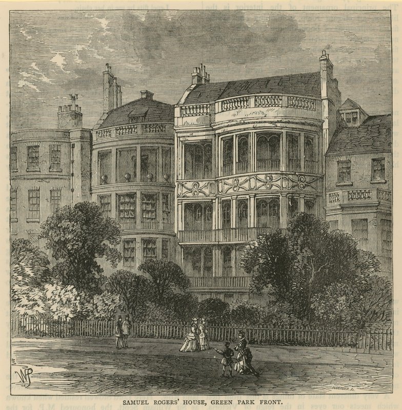 Samuel Rogers House, frente do Green Park de English School