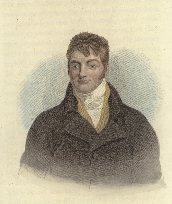 Samuel Whitbread, político britânico (gravura a cores) de English School