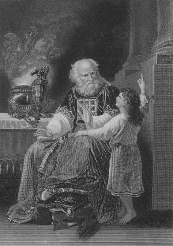 Samuel antes de Eli (gravura) de English School